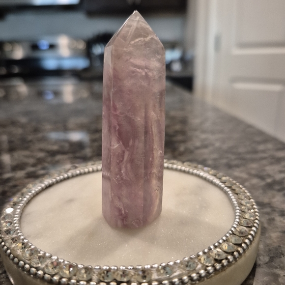 Natural Fluorite Crystal Point Obelisk Tower #P - Picture 6 of 8